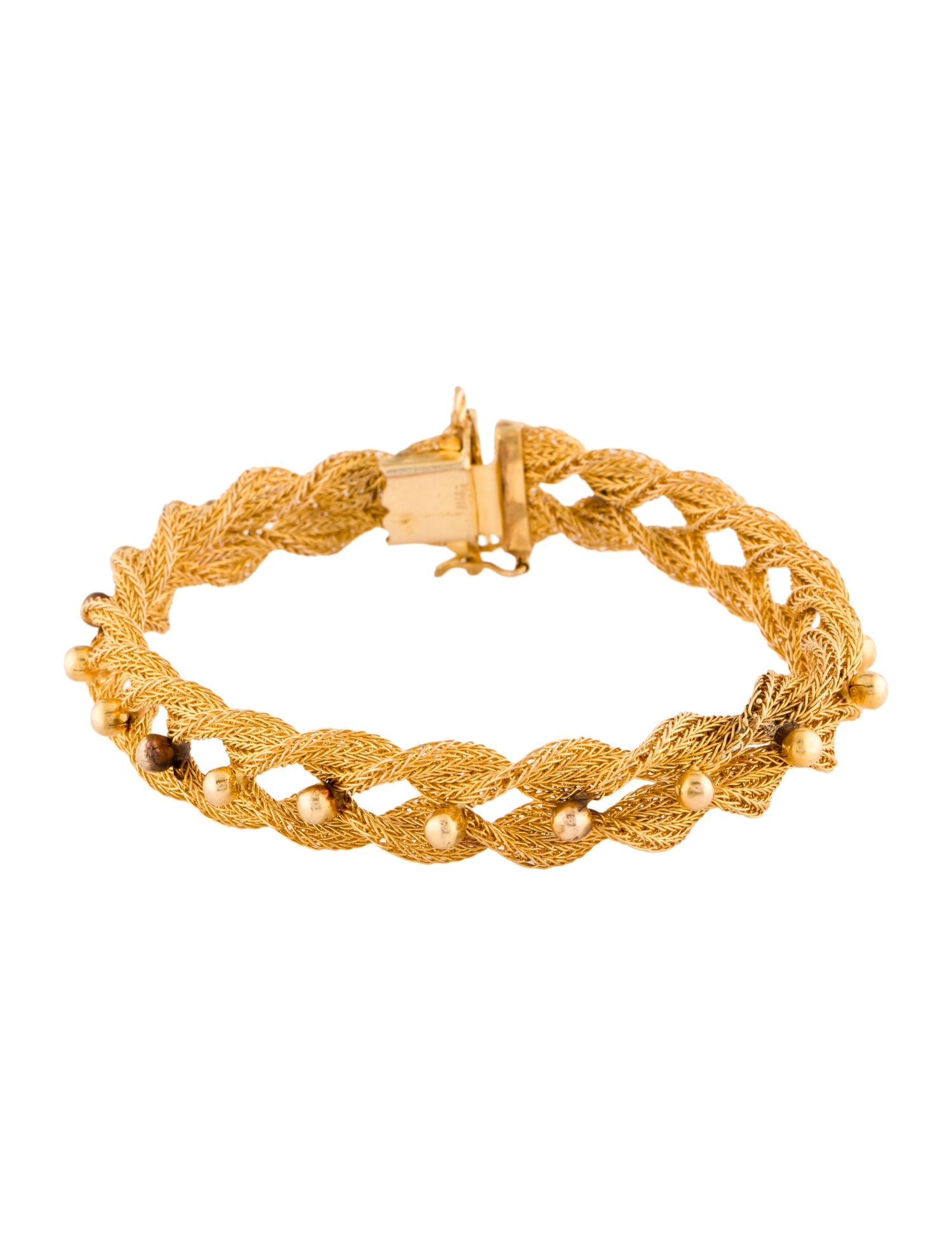 Bracelet 18K Woven Bangle Bracelet