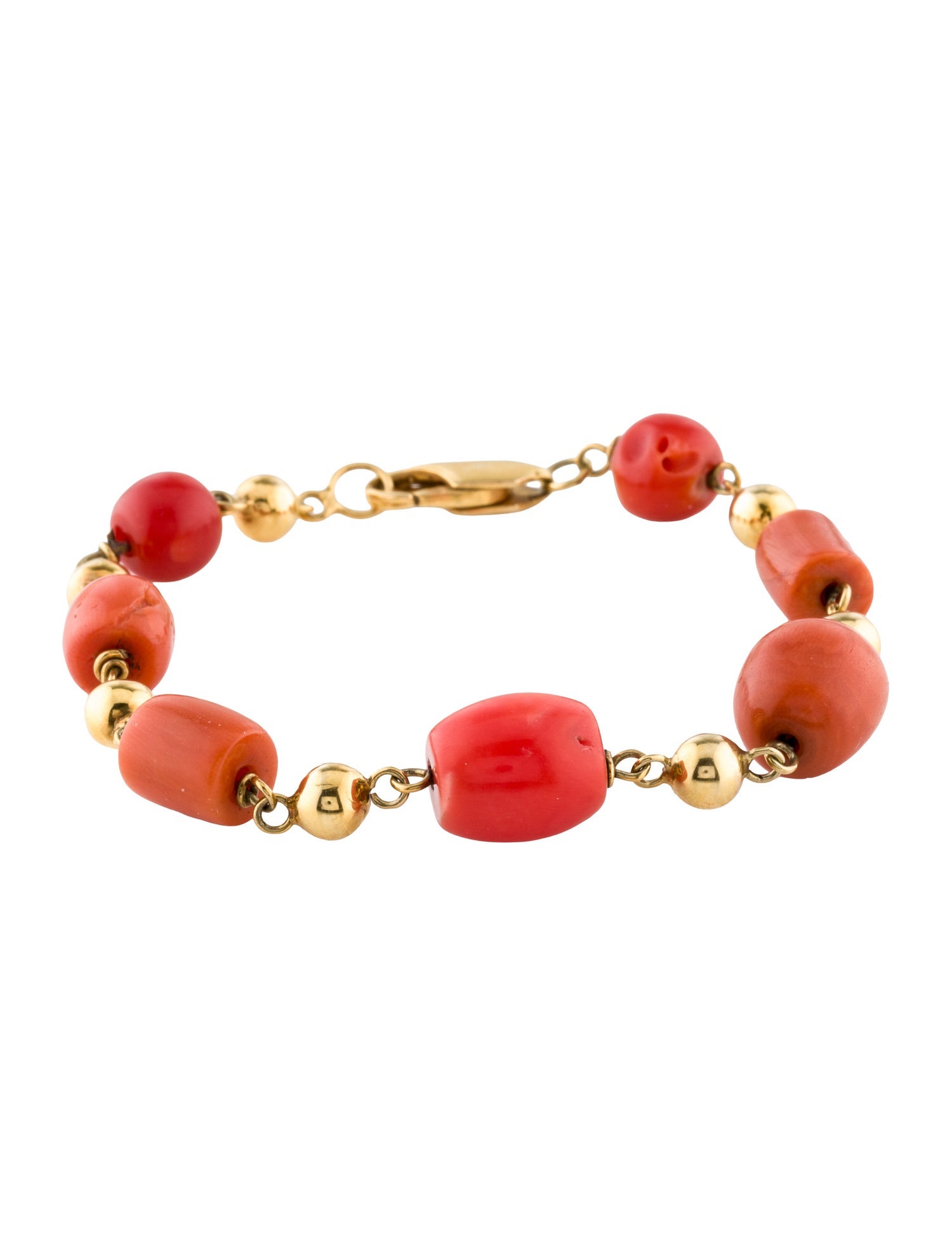 Bracelet 14K Coral Station Necklace