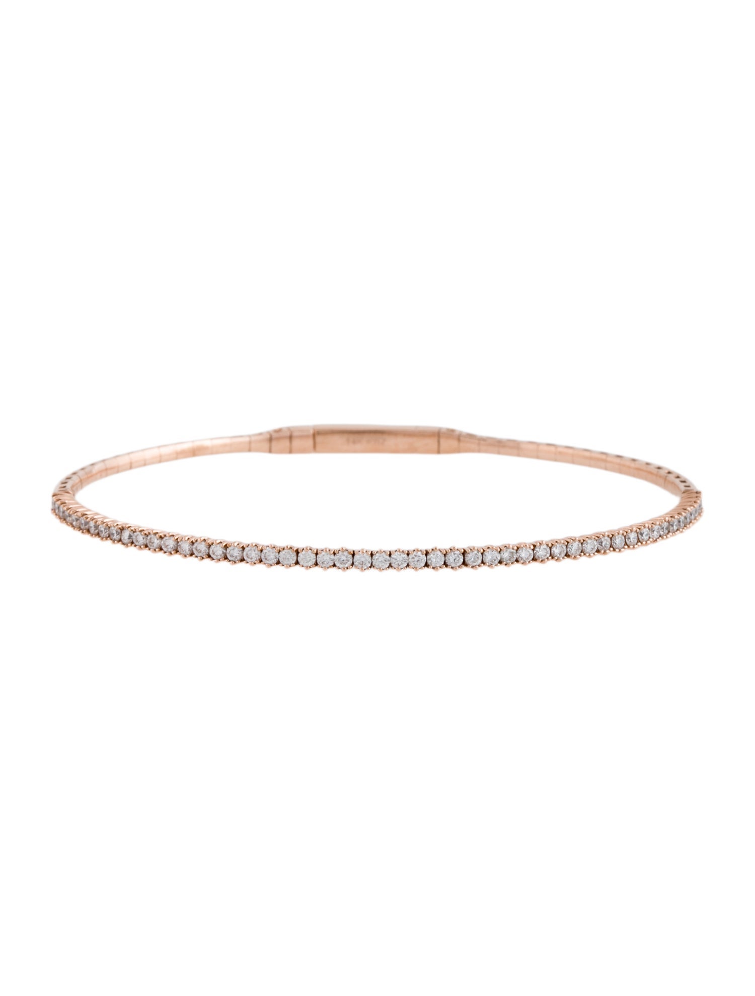 Bracelet 14K Diamond Flexible Bangle