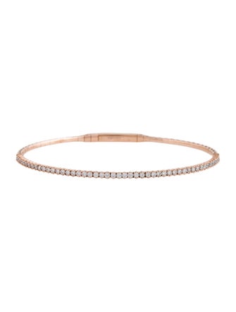 Bracelet 14K Diamond Flexible Bangle Bracelet