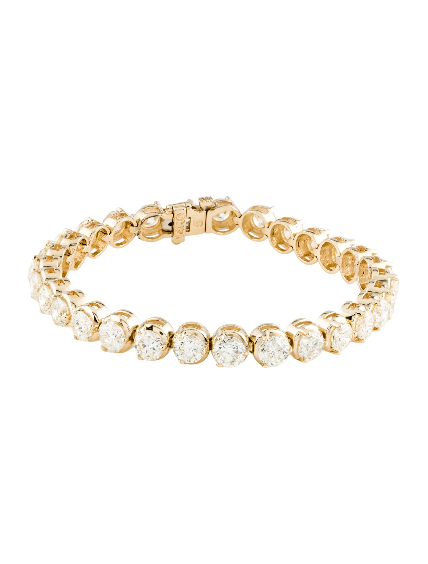 Bracelet 14K 15.00ctw Diamond Tennis