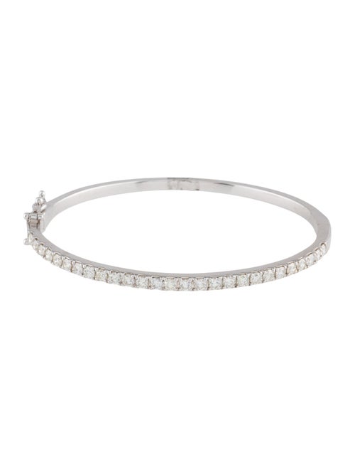 Bracelet 18K 2.00ctw Diamond Hinged Bangle