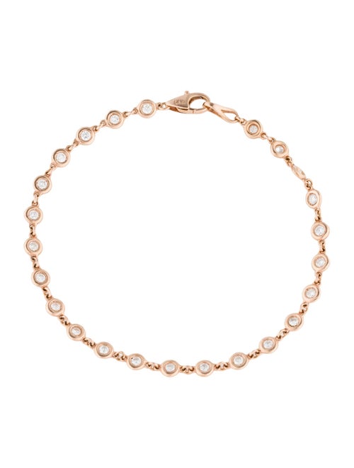 Bracelet 14K Diamond Bezel Link Bracelet