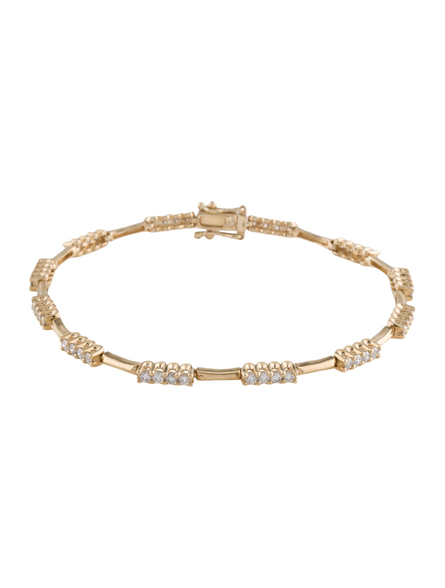 Bracelet 14K 1.00ctw Diamond Link