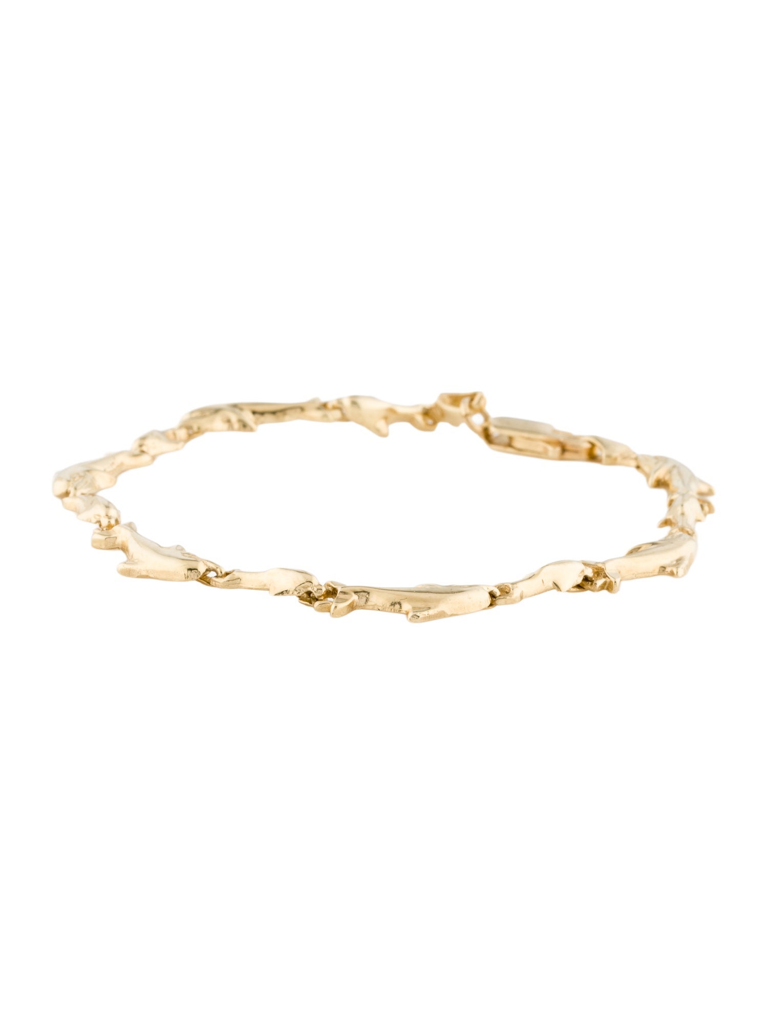 Bracelet 14K Dolphin Link