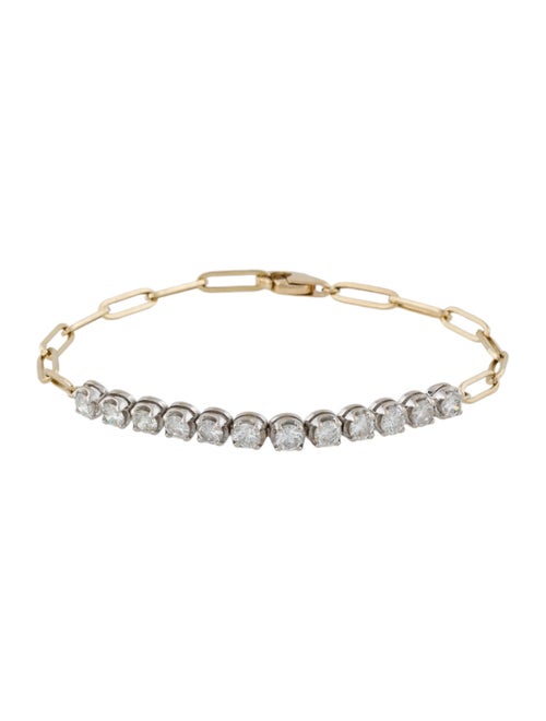 Bracelet 14K 1.68ctw Diamond Mixed Link Bracelet