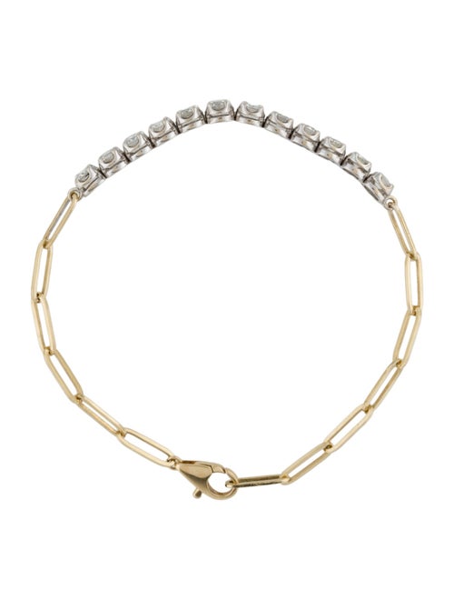 Bracelet 14K 1.68ctw Diamond Mixed Link Bracelet