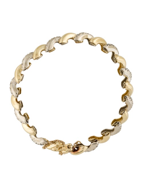 Bracelet 14K Diamond Link Bracelet