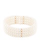 Bracelet 14K Pearl Multi Row Cuff Bracelet