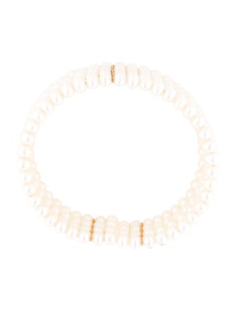 Bracelet 14K Pearl Multi Row Cuff Bracelet
