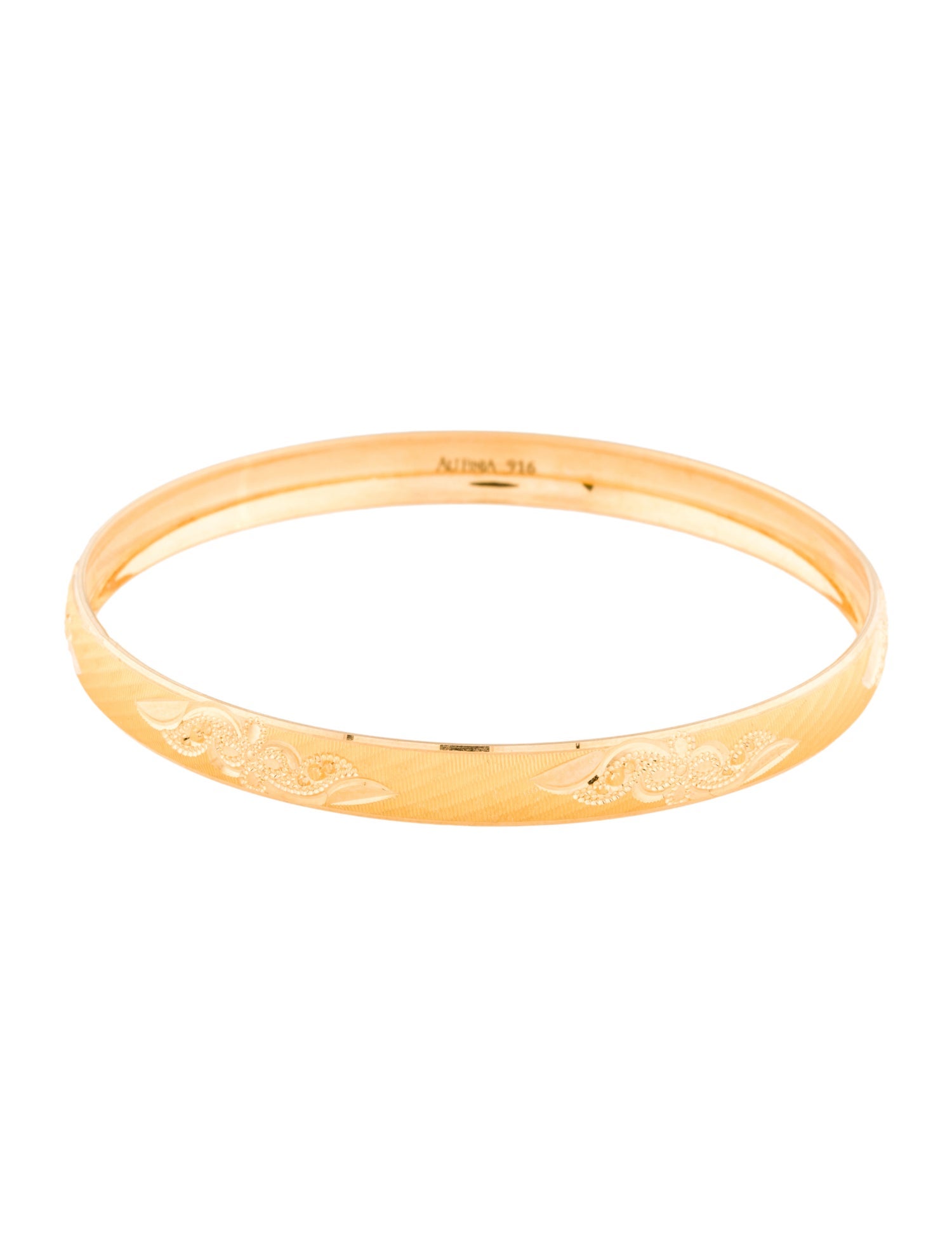 Bracelet 22K Engraved Bangle