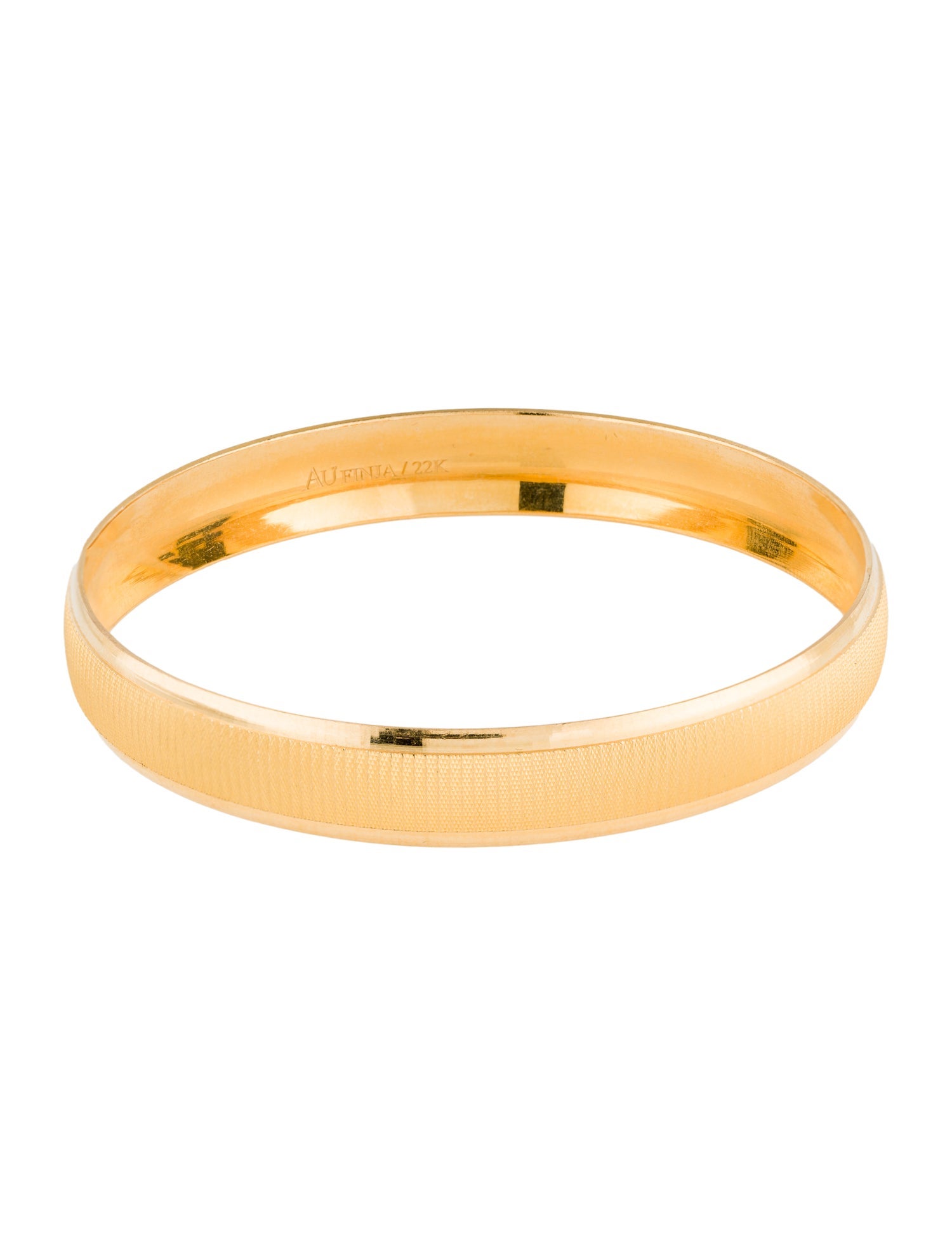 Bracelet 22K Etched Bangle