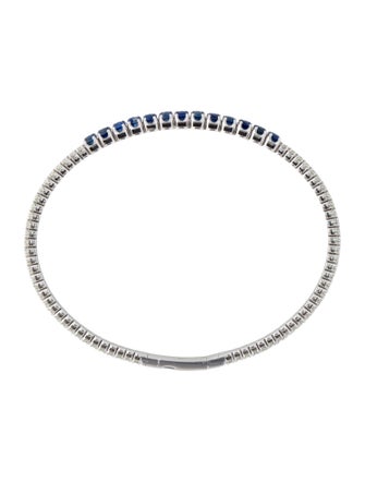 Bracelet 14K Sapphire & Diamond Bangle Bracelet