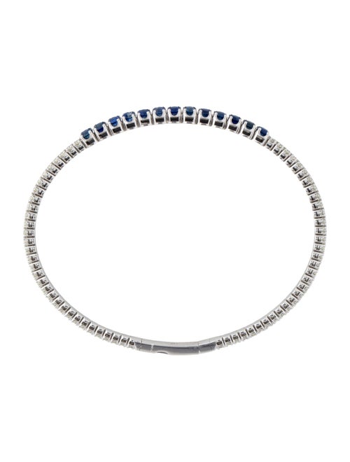 Bracelet 14K Sapphire & Diamond Bangle Bracelet