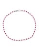 Bracelet 14K Ruby & Diamond Tennis Bracelet