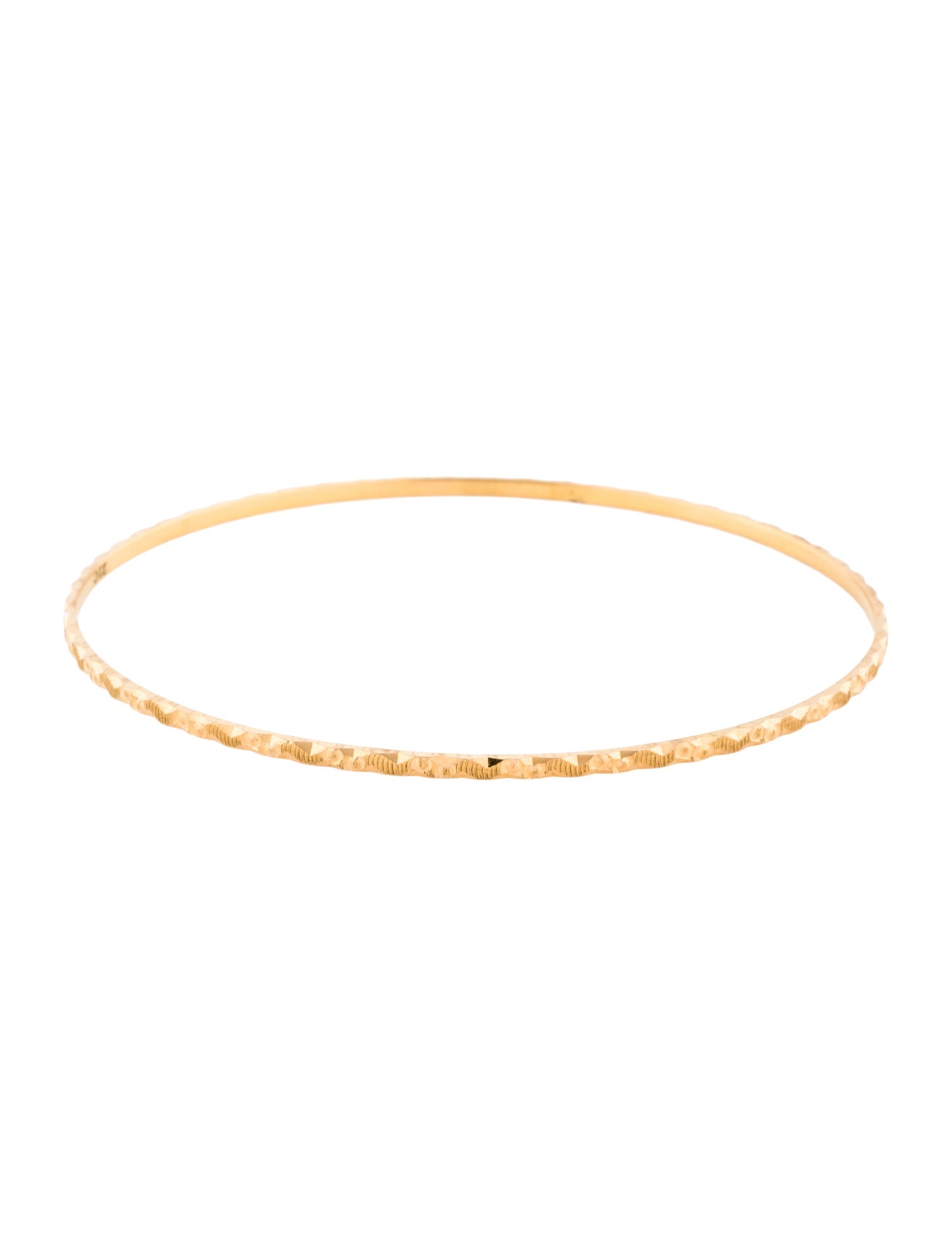 Bracelet 21K Engraved Bangle