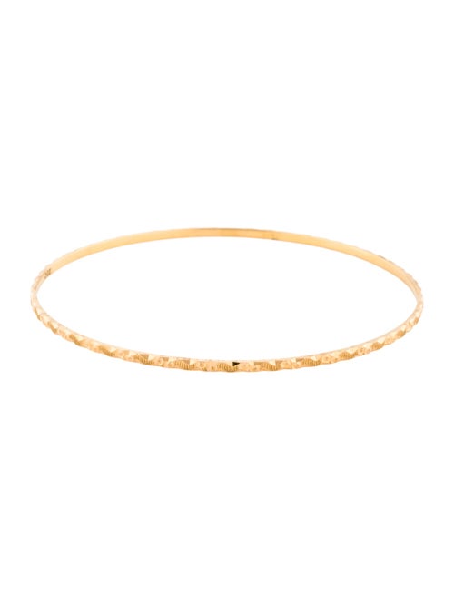 Bracelet 21K Engraved Bangle Bracelet