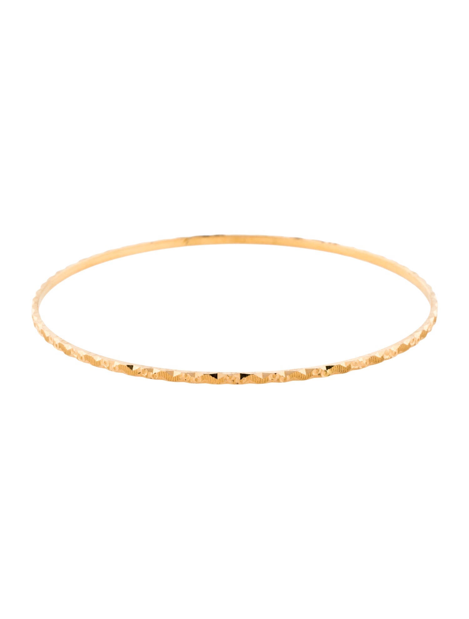 Bracelet 21K Engraved Bangle