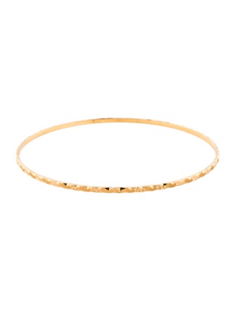 Bracelet 21K Engraved Bangle Bracelet