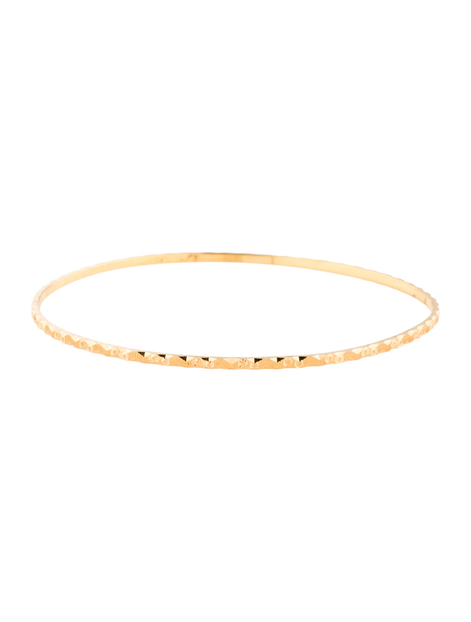 Bracelet 21K Engraved Bangle