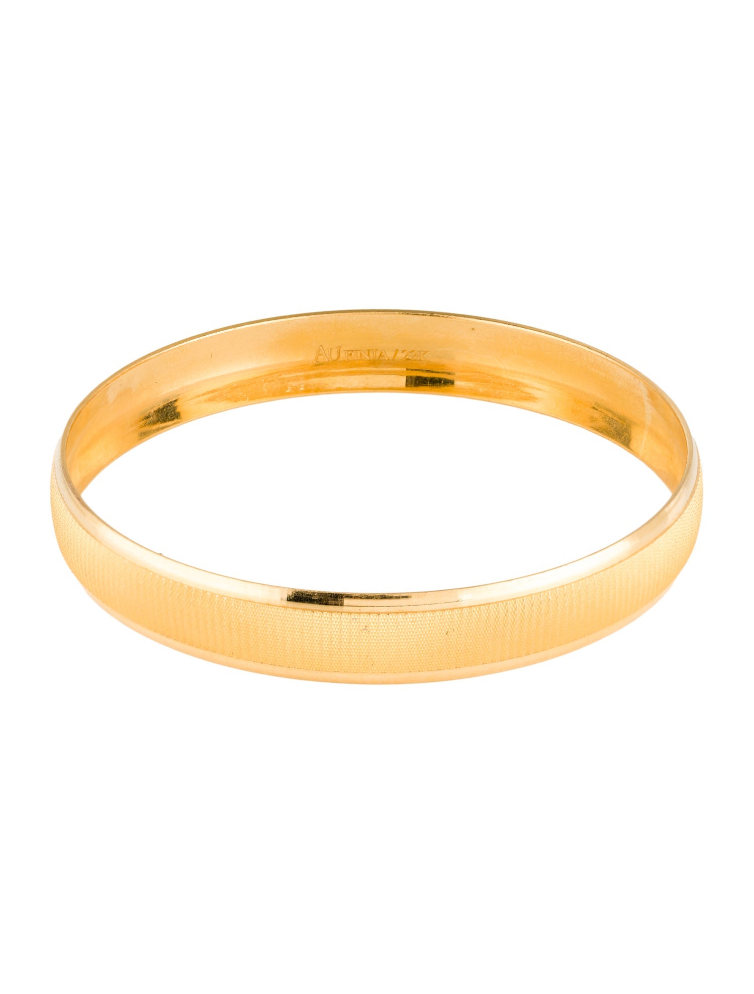 Bracelet 22K Etched Bangle