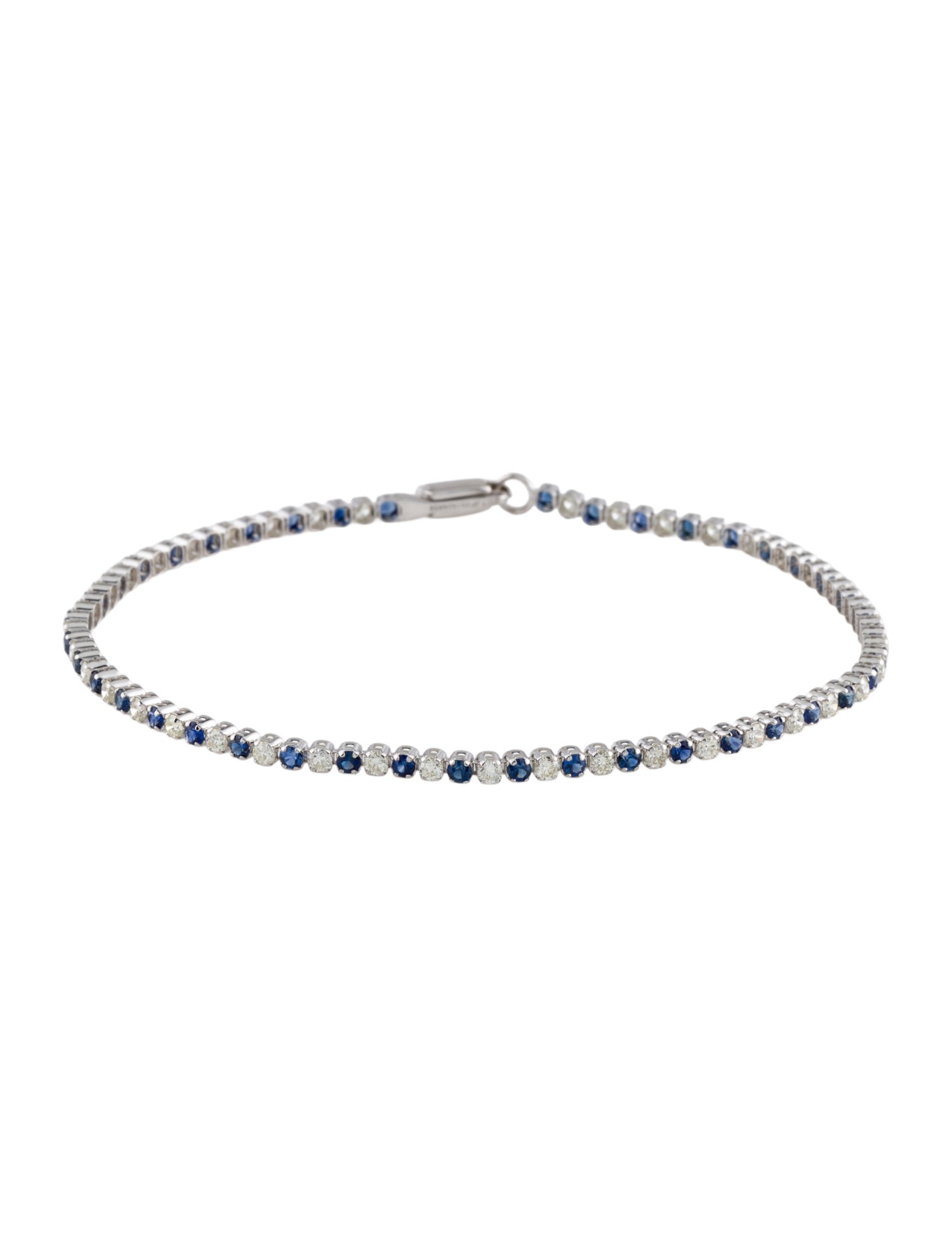 Bracelet 14K Sapphire & Diamond Tennis