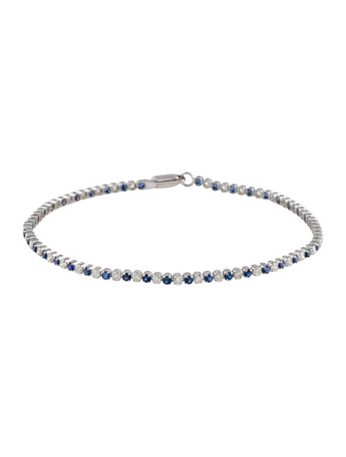 Bracelet 14K Sapphire & Diamond Tennis Bracelet