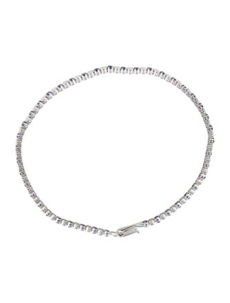 Bracelet 14K Sapphire & Diamond Tennis Bracelet