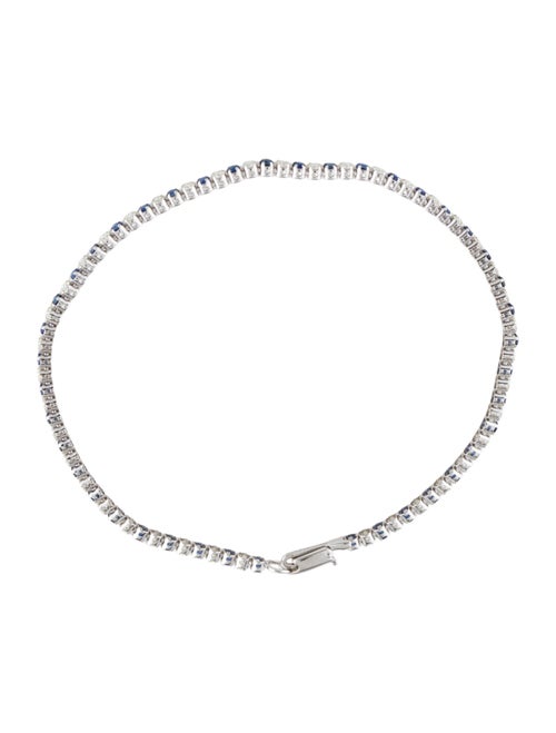 Bracelet 14K Sapphire & Diamond Tennis Bracelet