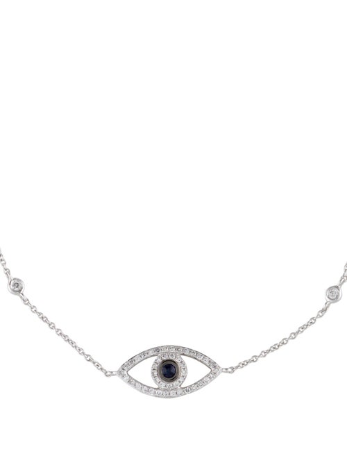 Bracelet 14K Sapphire & Diamond Evil Eye Bracelet