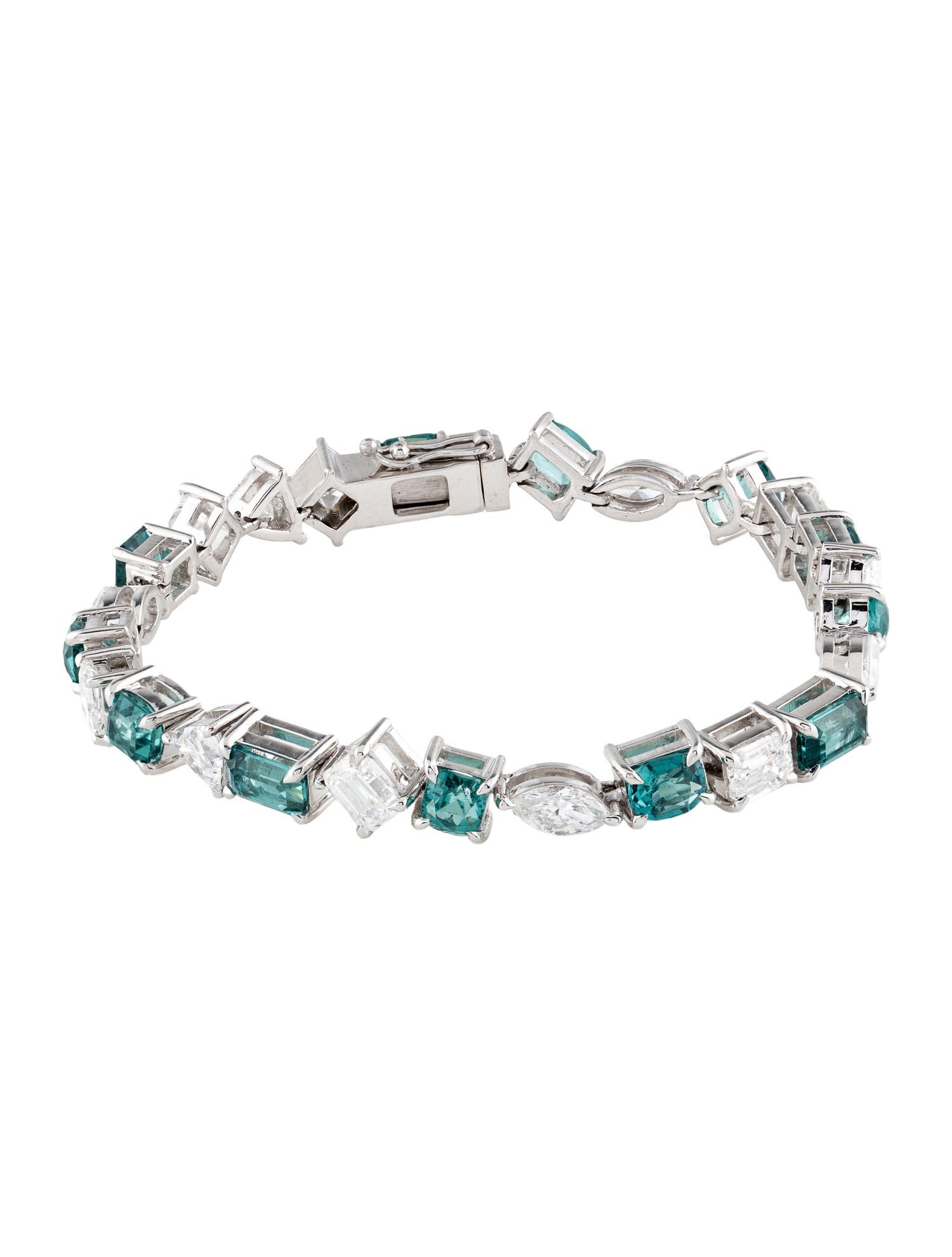 Bracelet 14K Tourmaline & Lab-Grown Diamond Link