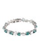Bracelet 14K Tourmaline & Lab-Grown Diamond Link Bracelet