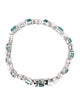 Bracelet 14K Tourmaline & Lab-Grown Diamond Link Bracelet