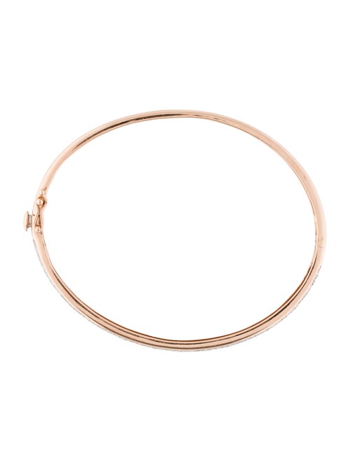 Bracelet 14K 1.10ctw Diamond Pave Hinged Bangle Bracelet