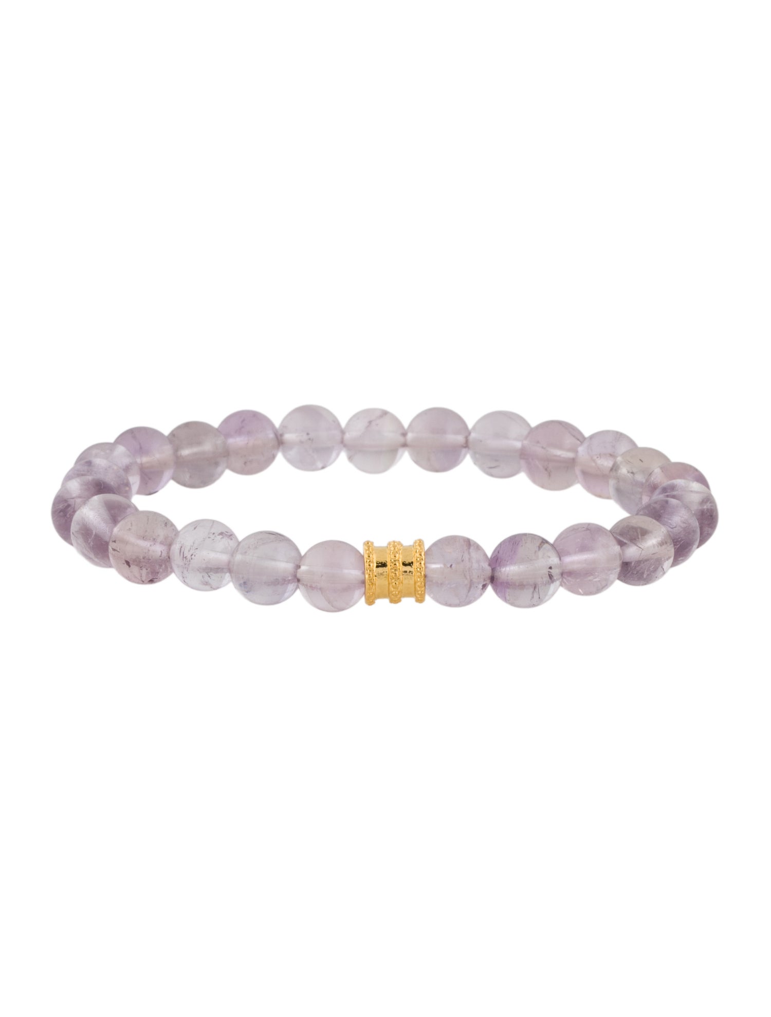 Bracelet 24K Amethyst Bead Stretch Bracelet