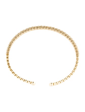 Bracelet 14K 1.98ctw Diamond Tennis Cuff Bracelet