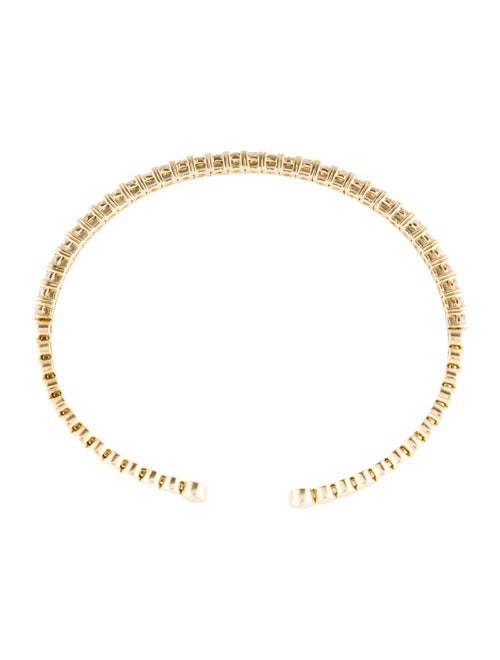 Bracelet 14K 1.98ctw Diamond Tennis Cuff Bracelet