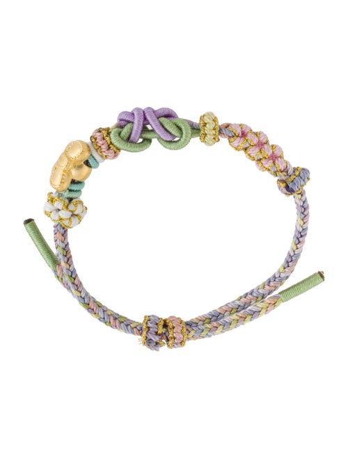 Bracelet 24K Bow Bead Cord Bracelet