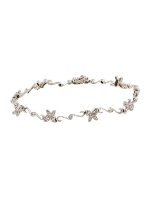 Bracelet 14K Diamond Butterfly Station Bracelet