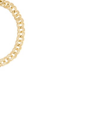 Bracelet 14k Double Circle Link Bracelet