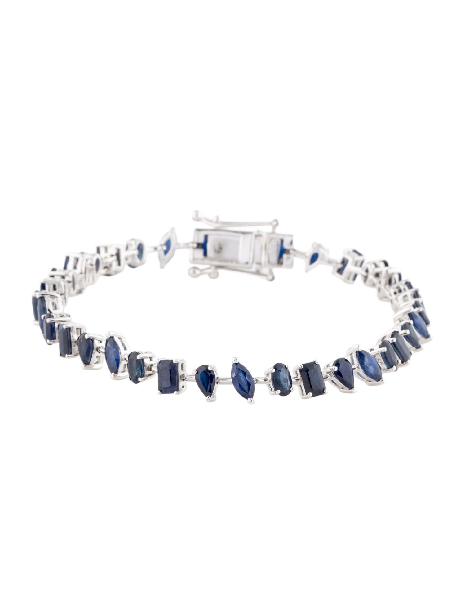 Bracelet 14K 8.38ctw Sapphire Link Bracelet