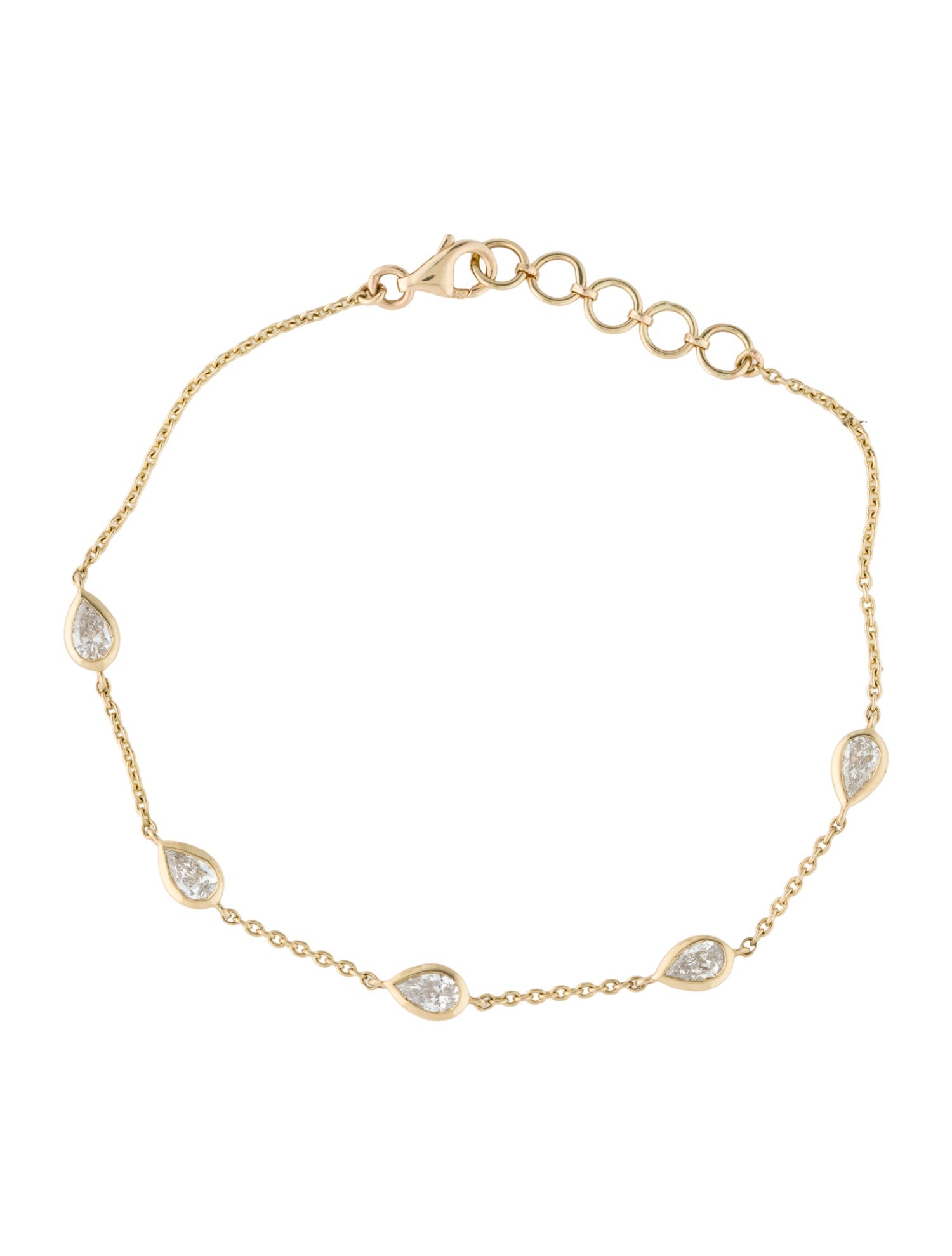 Bracelet 14K Diamond Station