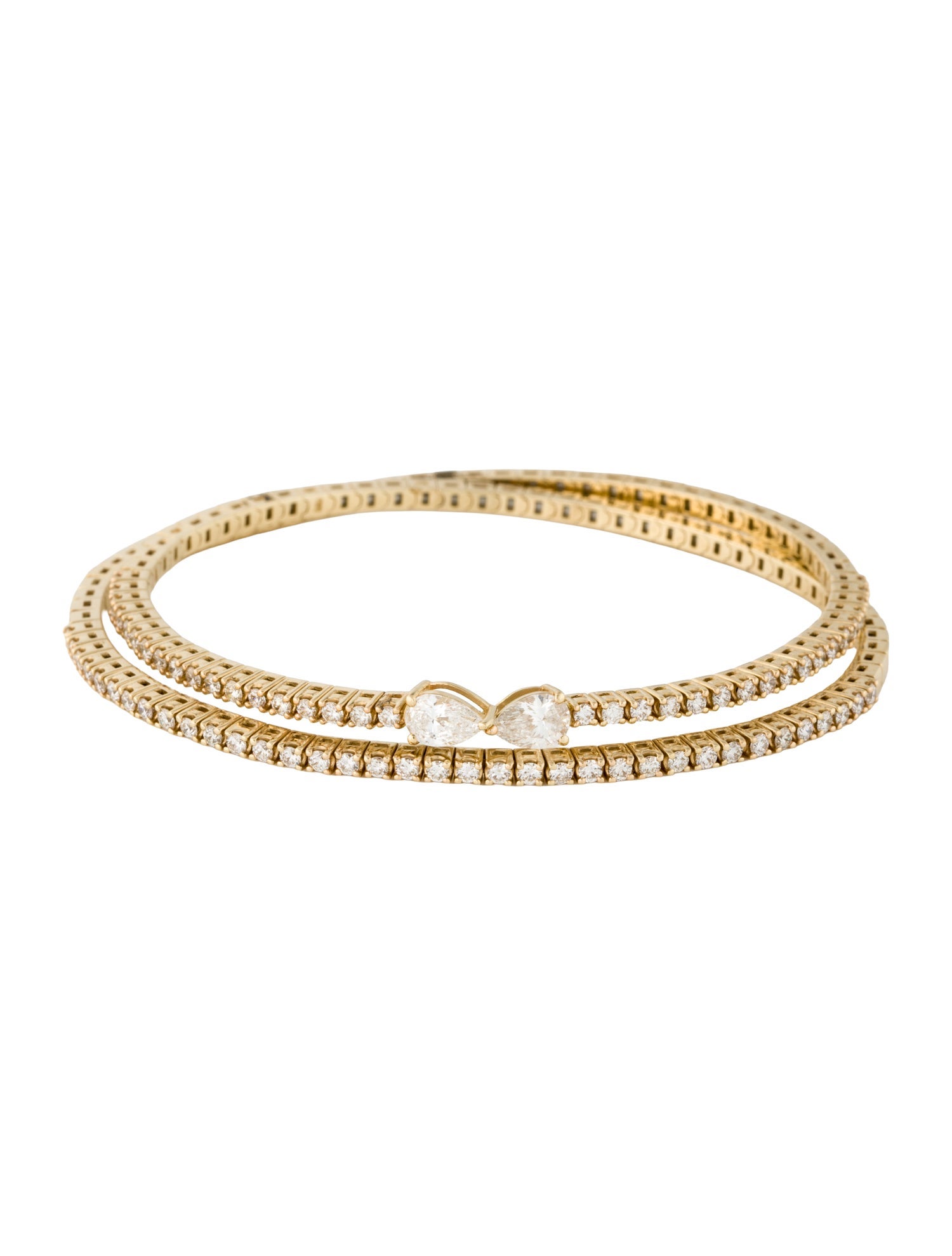 Bracelet 14K 2.27ctw Diamond Double Wrap