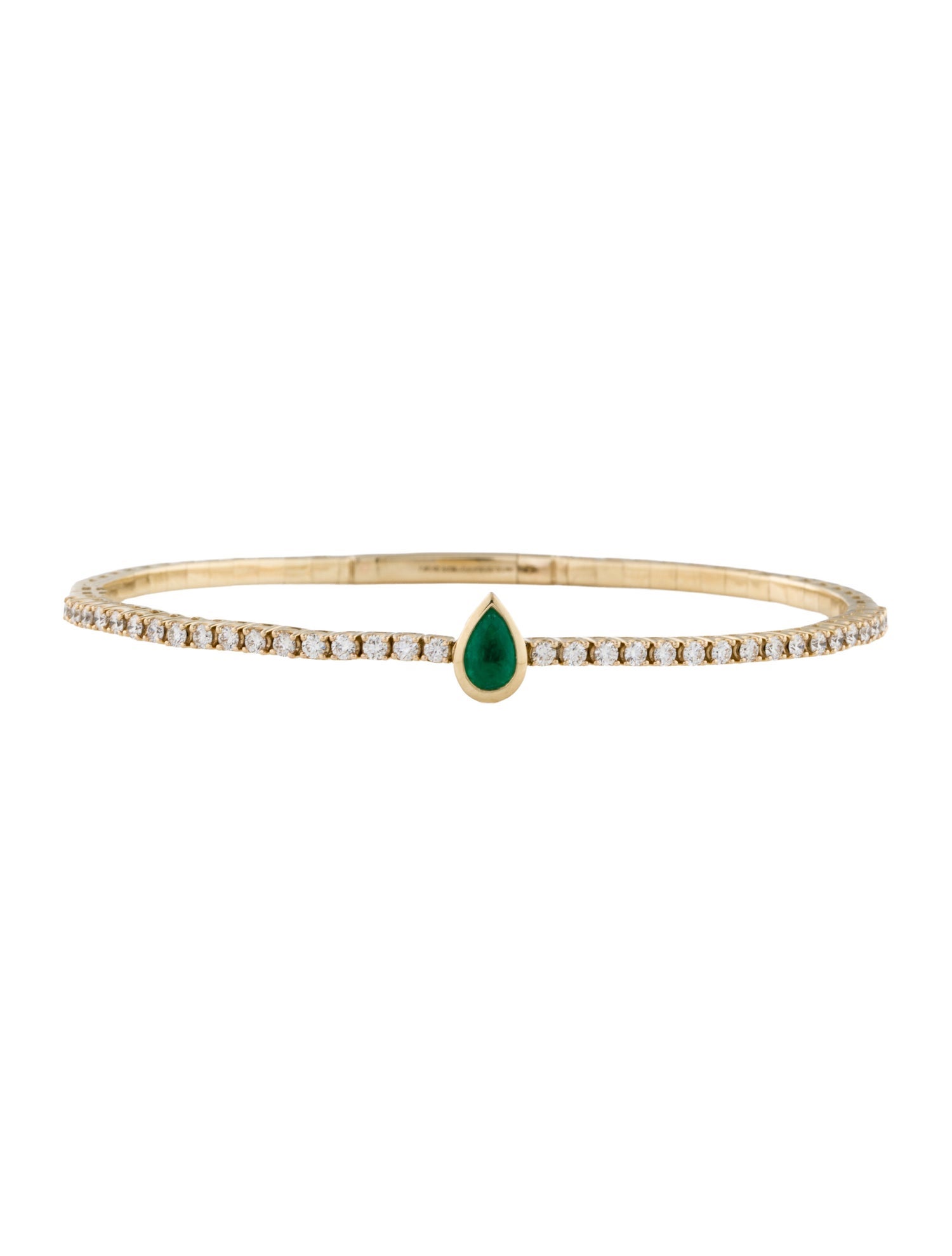 Bracelet 14K Emerald & Diamond
