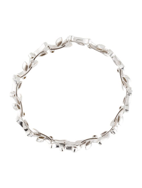 Bracelet 18K Diamond Leaf Branch Link Bracelet