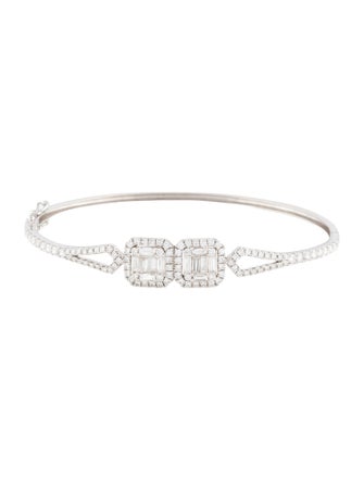 Bracelet 18K 1.97ctw Diamond Bangle Bracelet