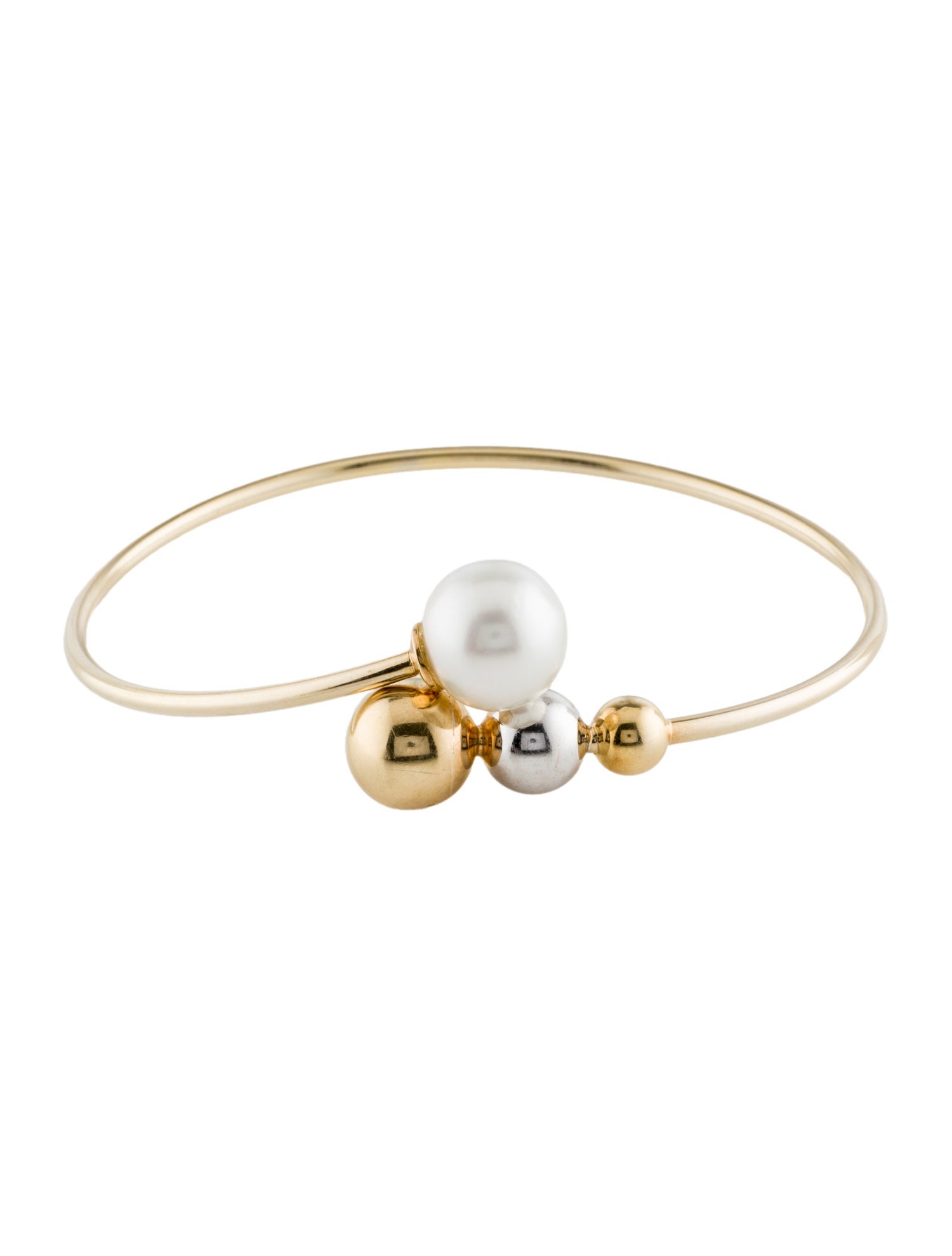 Bracelet 14K Pearl Bangle Bracelet