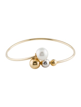 Bracelet 14K Pearl Bangle Bracelet