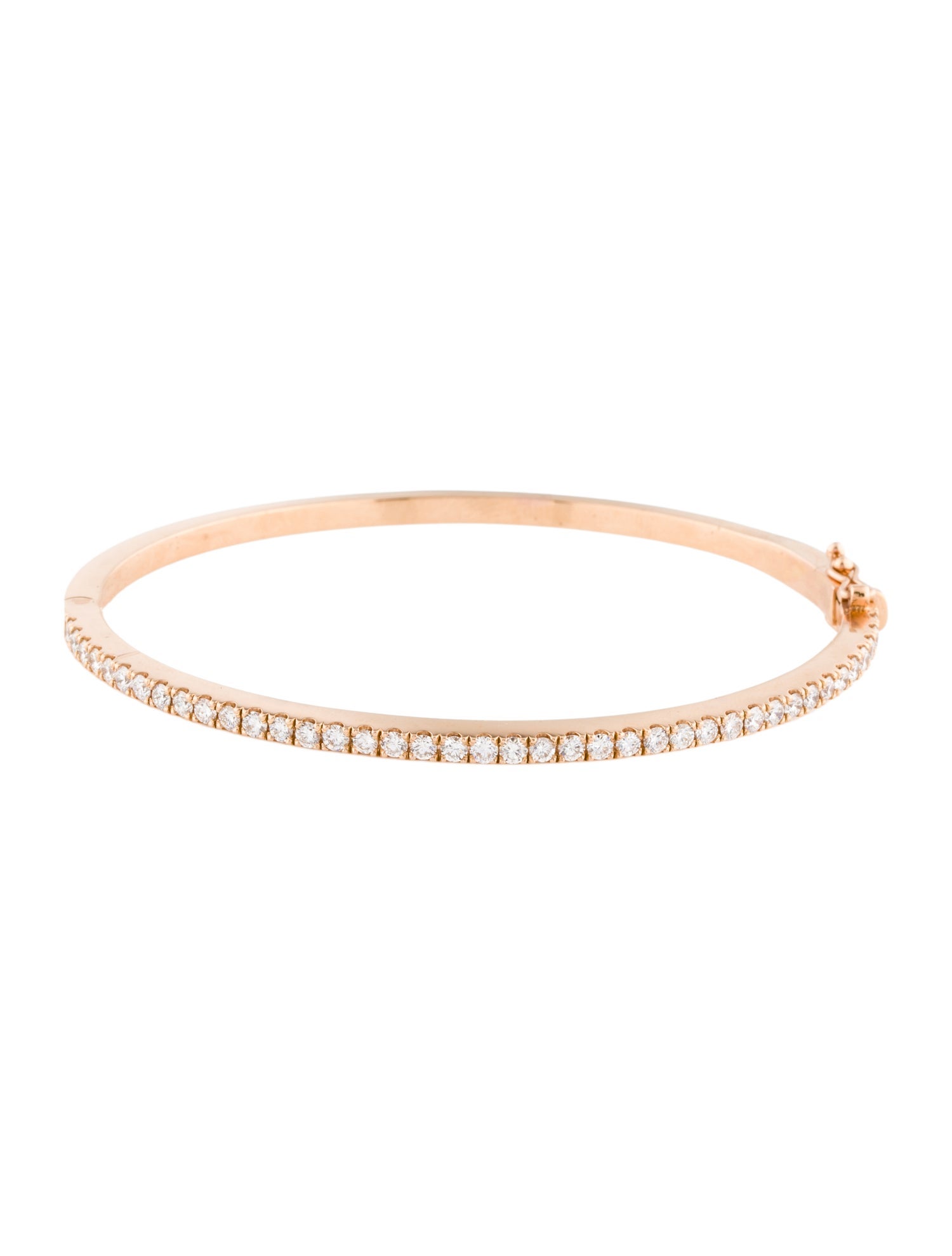 Bracelet 18K 1.42ctw Diamond Hinged Bangle