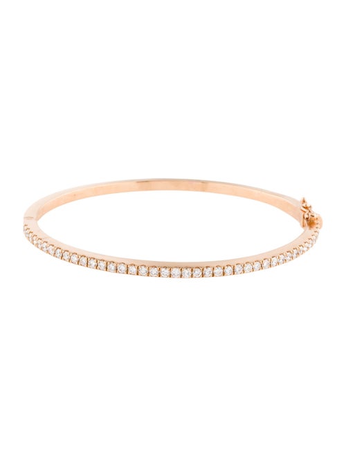 Bracelet 18K 1.42ctw Diamond Hinged Bangle Bracelet